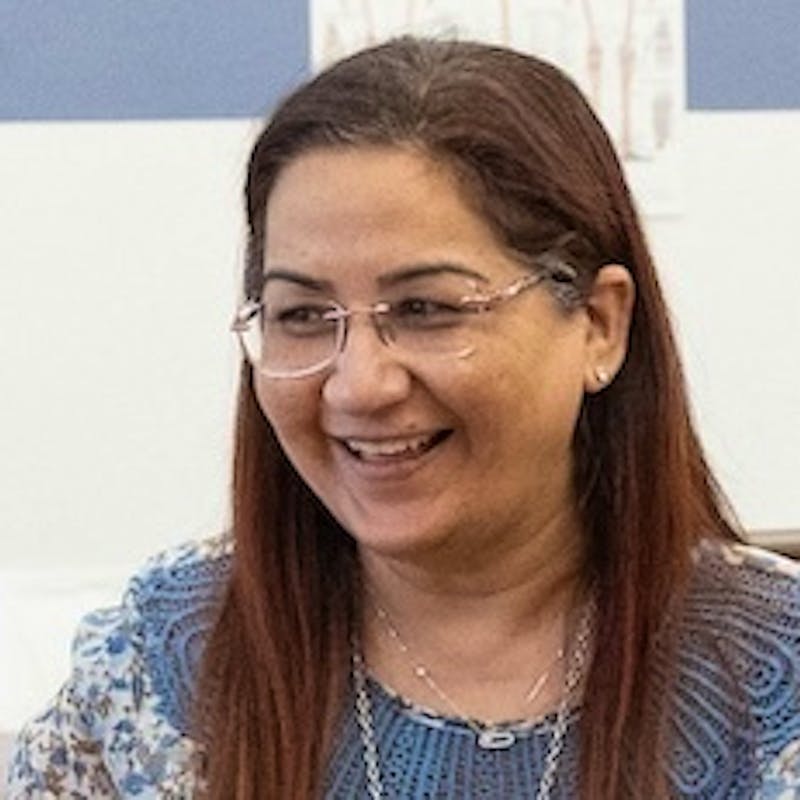 Students study in a physical therapy class