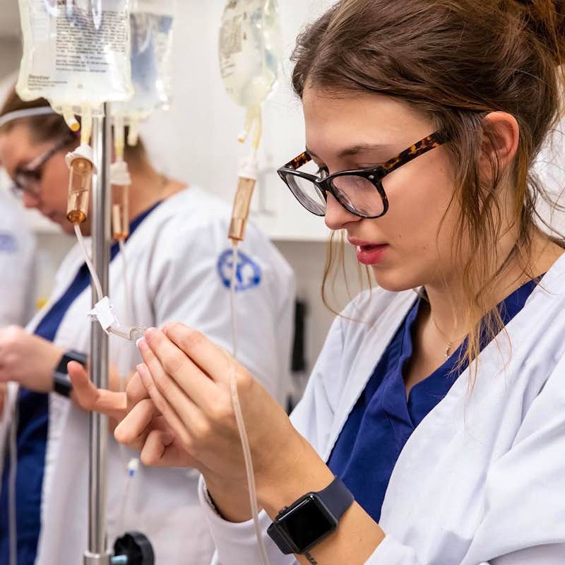 Students Recieving Allied Health Training